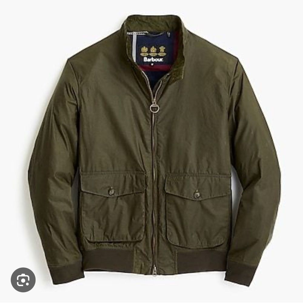 Barbour x J Crew Hagart Waxed Cotton Jacket